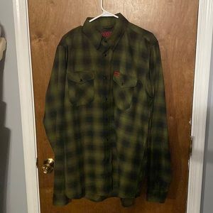 Dixxon Lone Wolf flannel size large tall